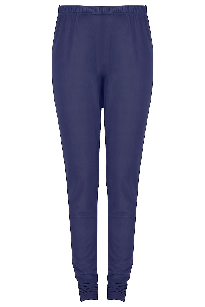 Deep blue embroidered kalidar kurta with pants by POULI at Pernia's Pop Up Shop