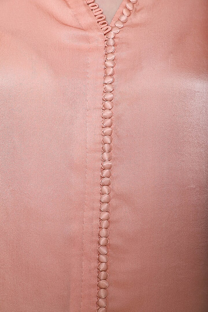 Dusky pink button down shirt available only at Pernia's Pop Up Shop.