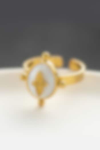Gold Plated Royal Knight Adjustable Ring by Peachy Accessories at Pernia's Pop Up Shop