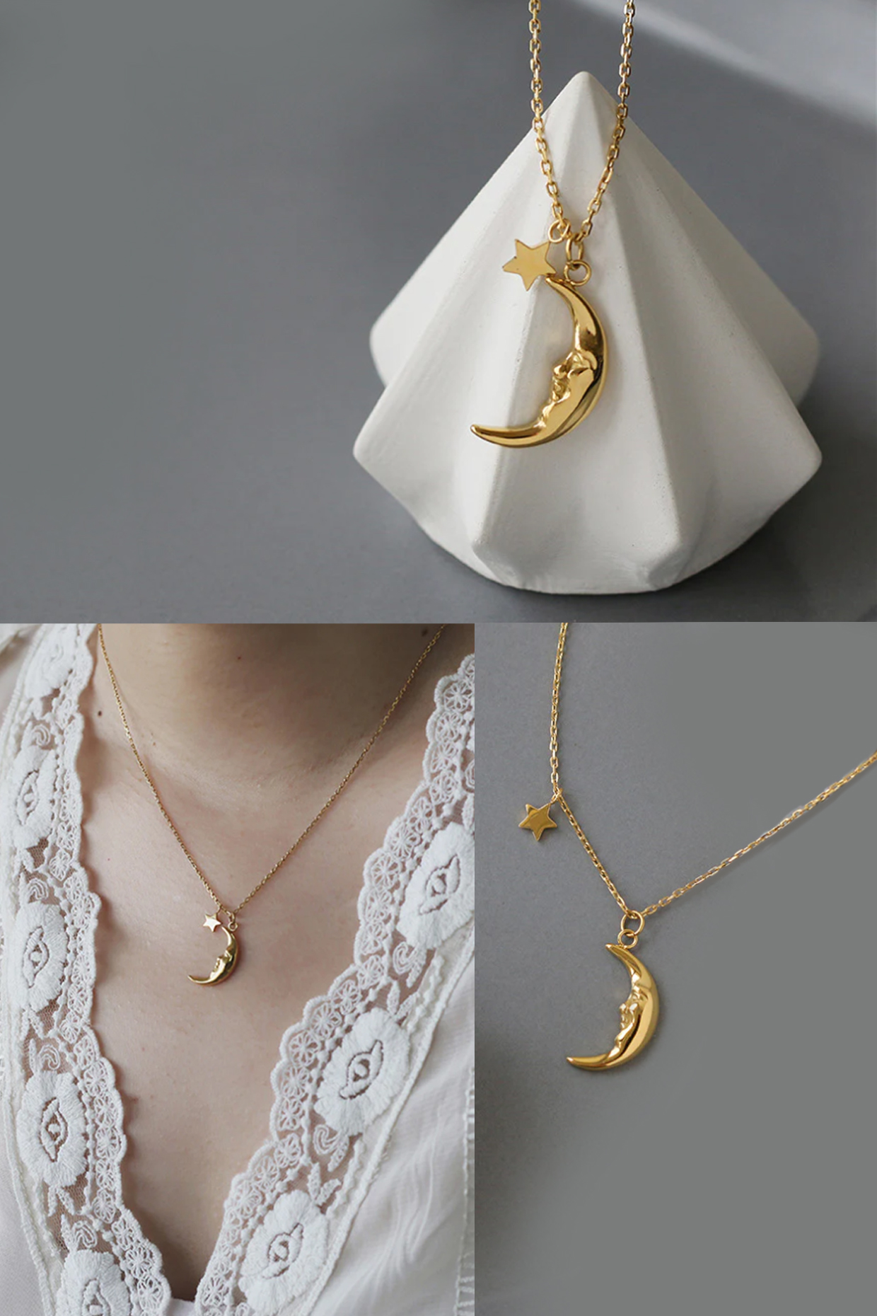 Moon and star necklace meaning shop