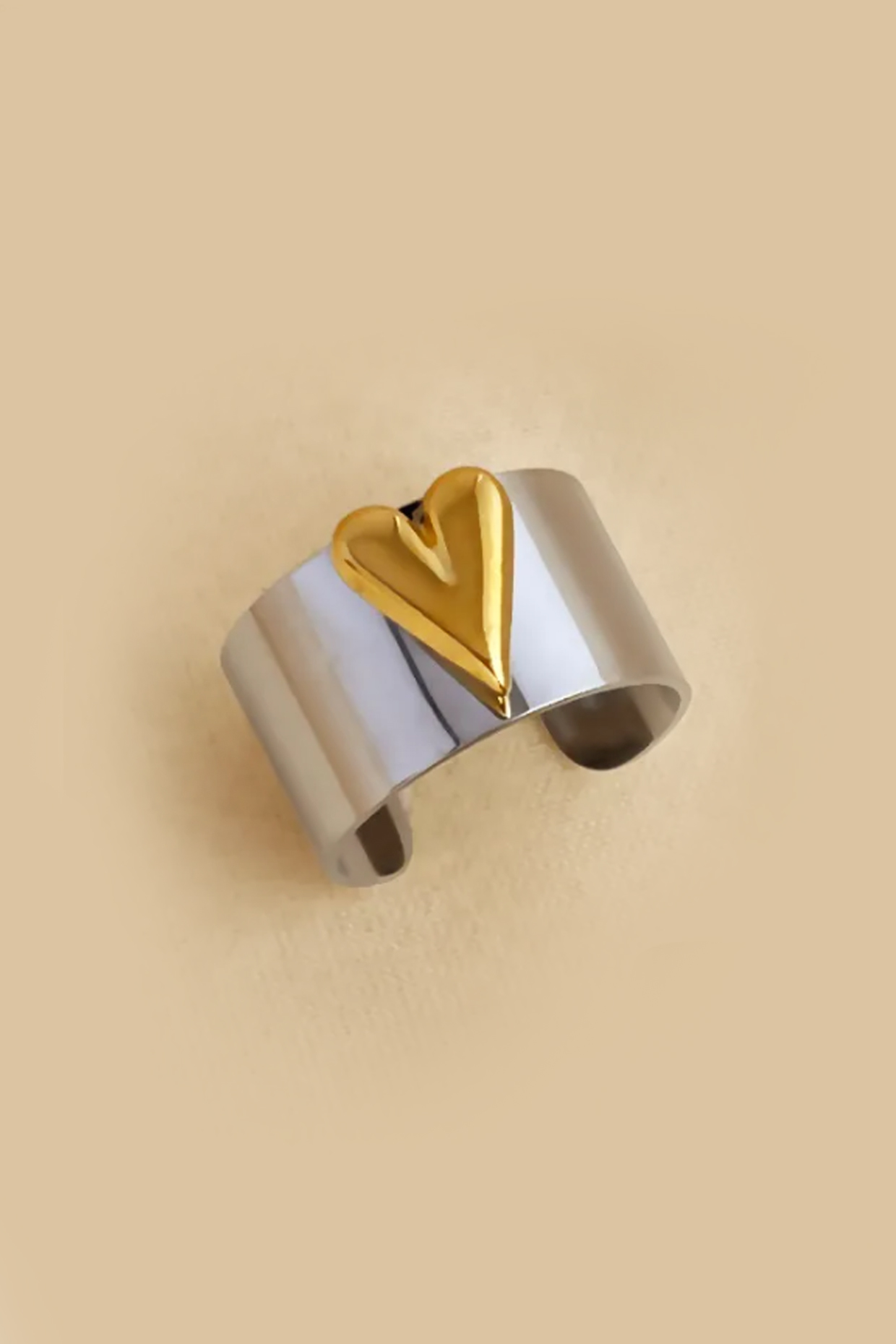 Two-Tone Finish Ring by Peachy Accessories at Pernia's Pop Up Shop