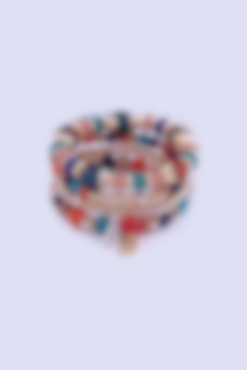 Multi-Colored Handmade Beaded Boho Layered Bracelet by Peachy Accessories at Pernia's Pop Up Shop