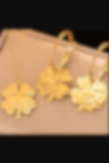 Gold Plated Lucky Clover Necklace Set by Peachy Accessories at Pernia's Pop Up Shop
