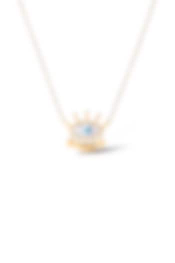 Gold Plated Evil Eye Heart Tassel Necklace
 by Peachy Accessories at Pernia's Pop Up Shop