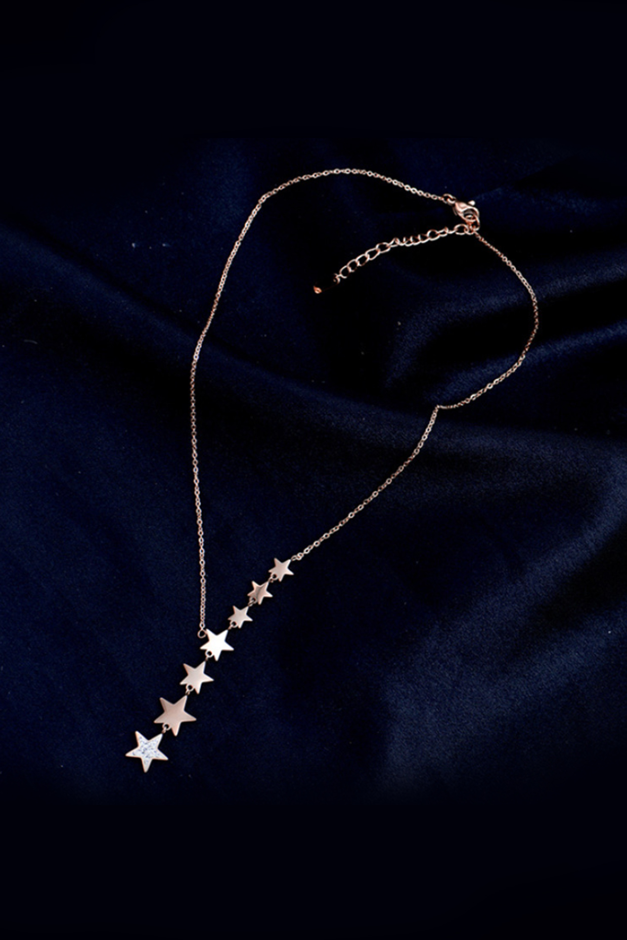 Gold Plated Star Dangler Necklace by Peachy Accessories at Pernia's Pop Up Shop