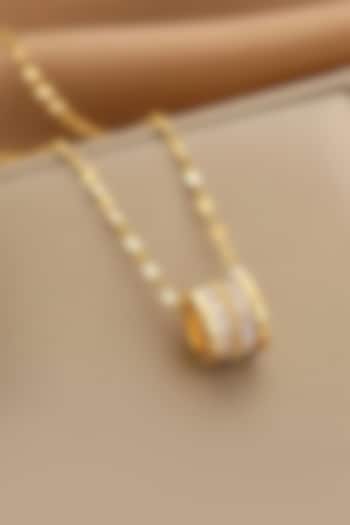 Gold Plated Zircon Dainty Necklace by Peachy Accessories at Pernia's Pop Up Shop