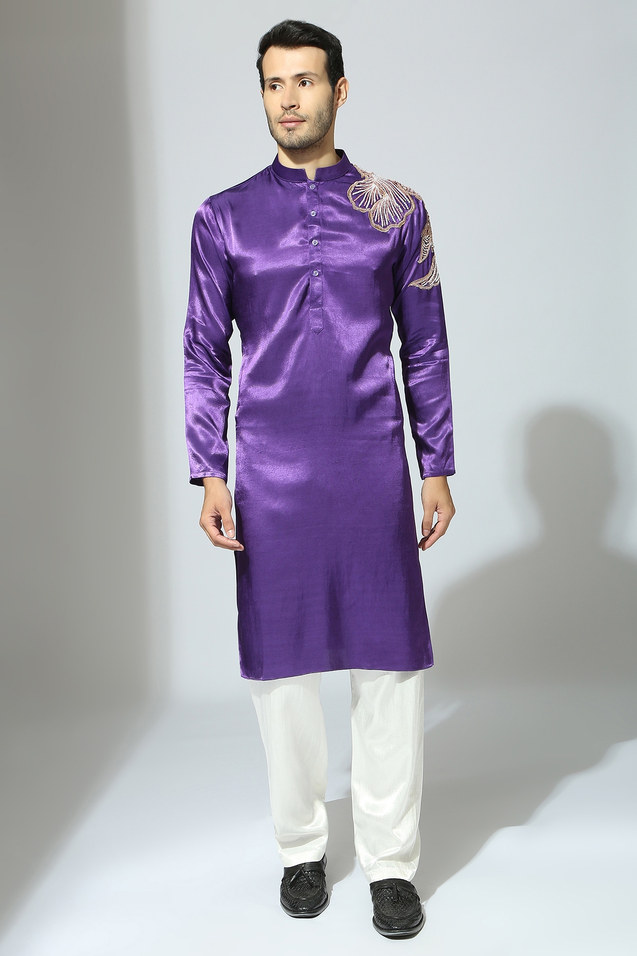 Dark purple sales kurta pajama
