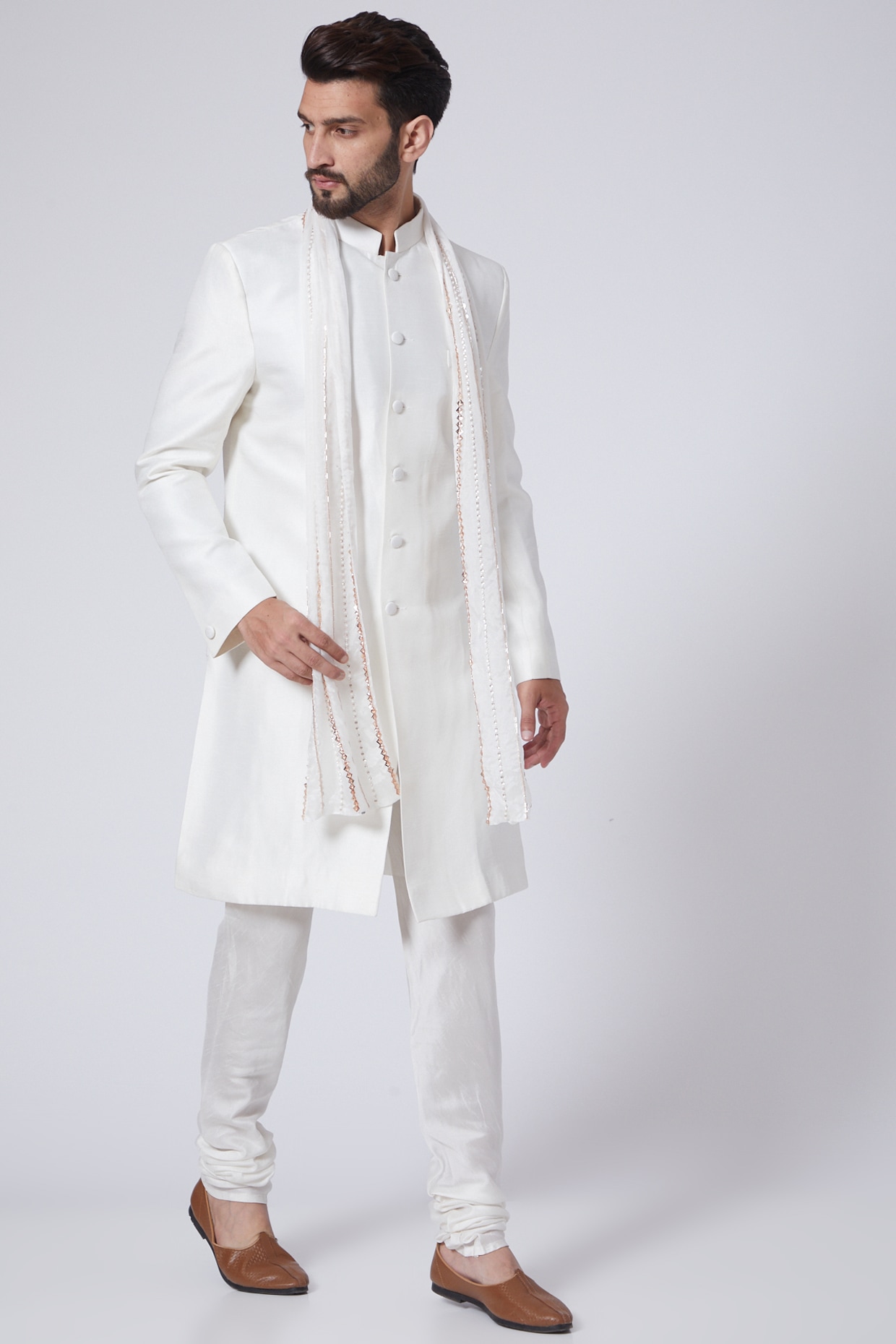 peacock sherwani