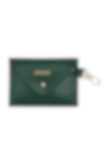 Green Faux Leather Embossed Mini Bag by Papa don't preach by Shubhika Accessories at Pernia's Pop Up Shop