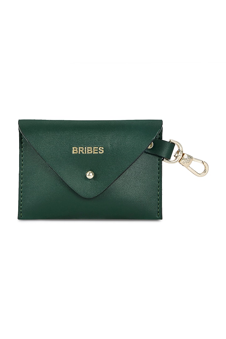 Green Faux Leather Embossed Mini Bag by Papa don't preach by Shubhika Accessories at Pernia's Pop Up Shop