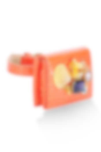 Tangerine Embellished Mini Bag by Papa don't preach by Shubhika Accessories at Pernia's Pop Up Shop