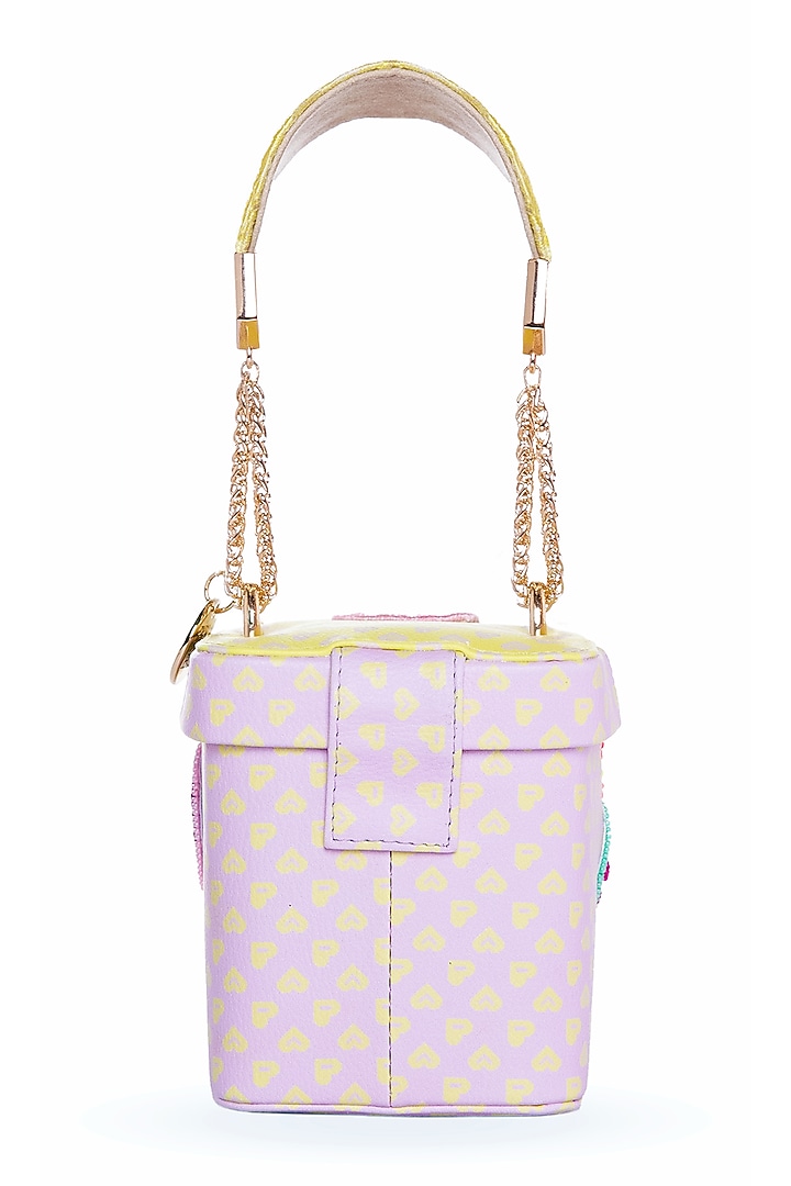 Multi-Colored Faux Leather Printed & Embroidered Camera Bag by Papa don't preach by Shubhika Accessories at Pernia's Pop Up Shop