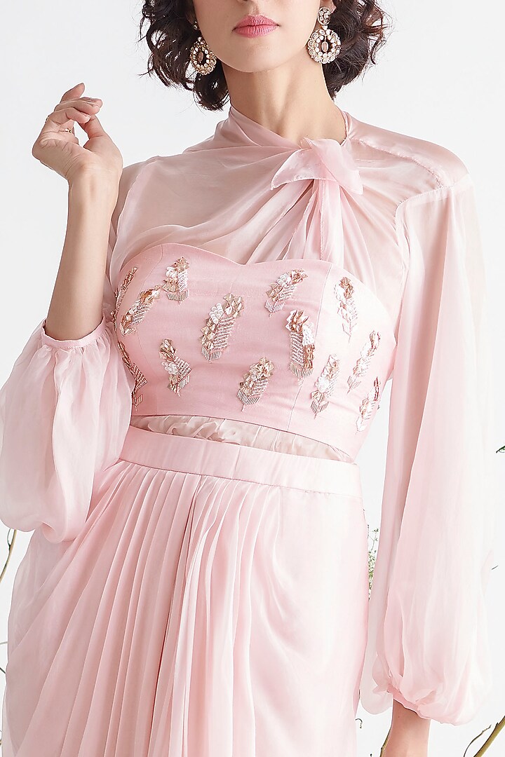 Rose Pink Tunic Set by MASUMI MEWAWALLA at Pernia's Pop Up Shop