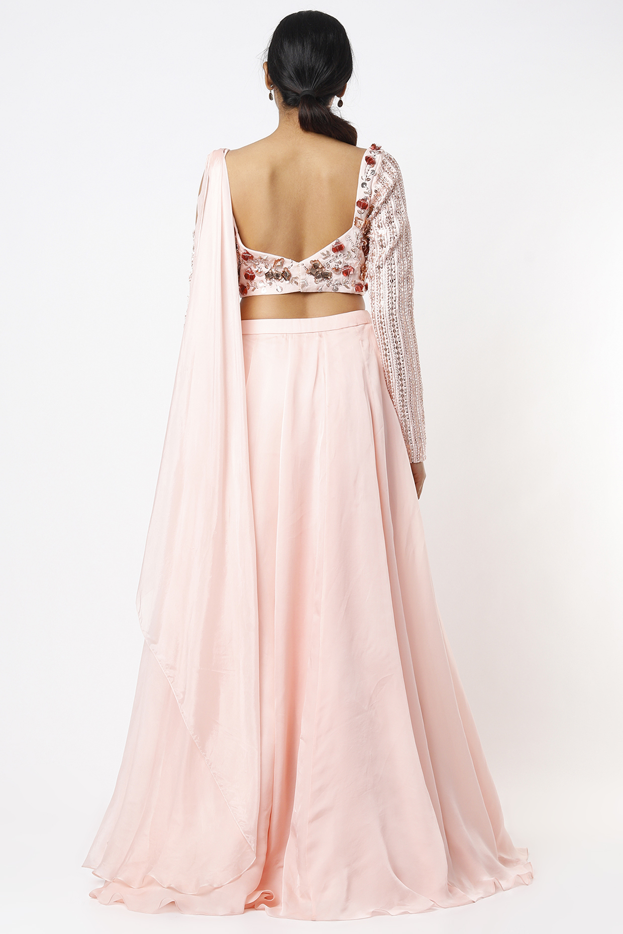 camellia airy satin skirt  桃花light pink  AMATERASJAPAN