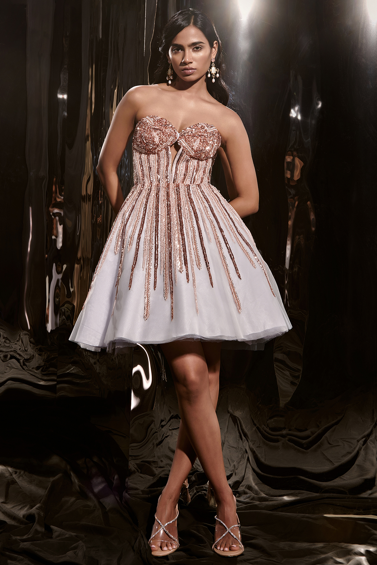 Net knee hotsell length dresses