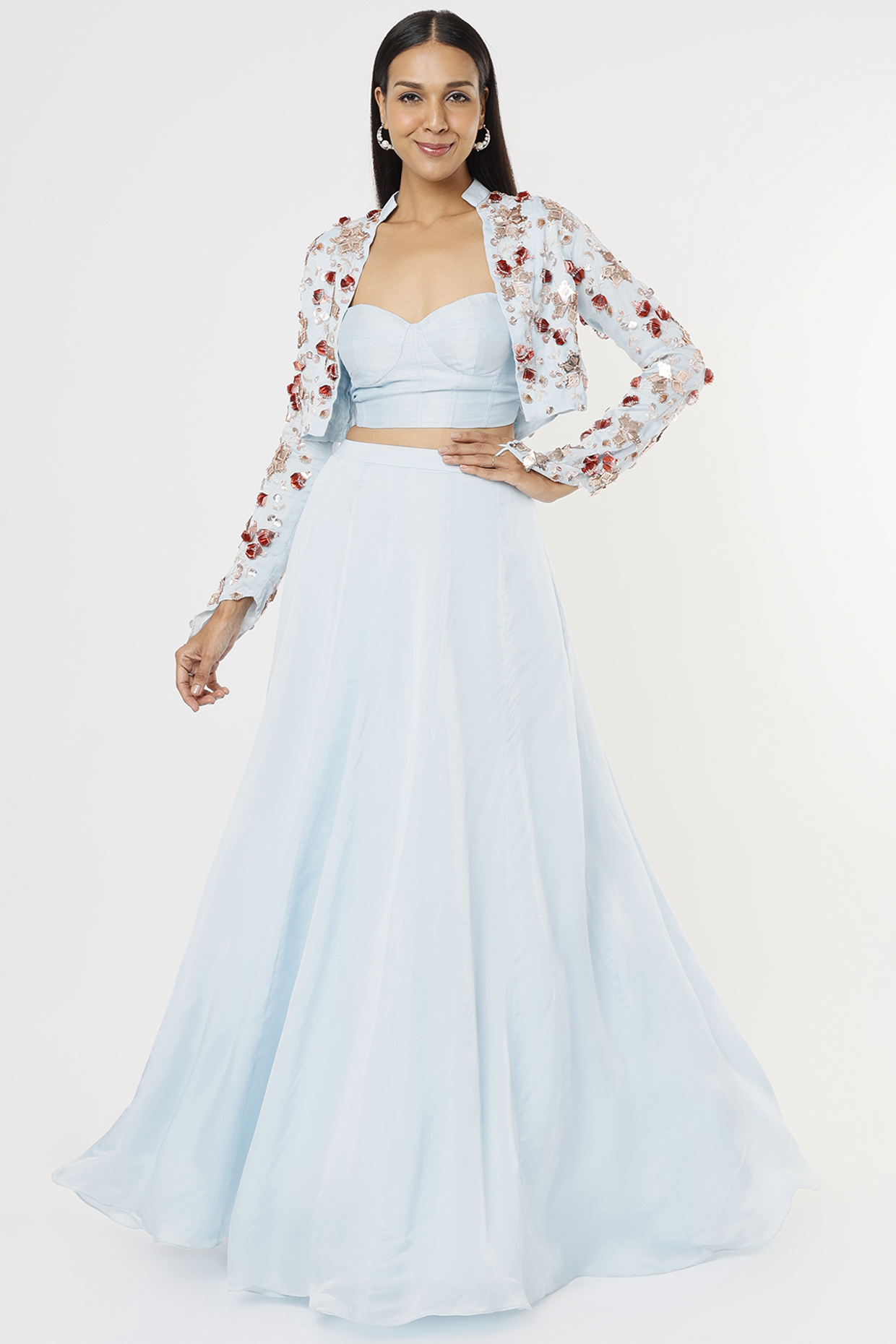Powder blue bolero on sale