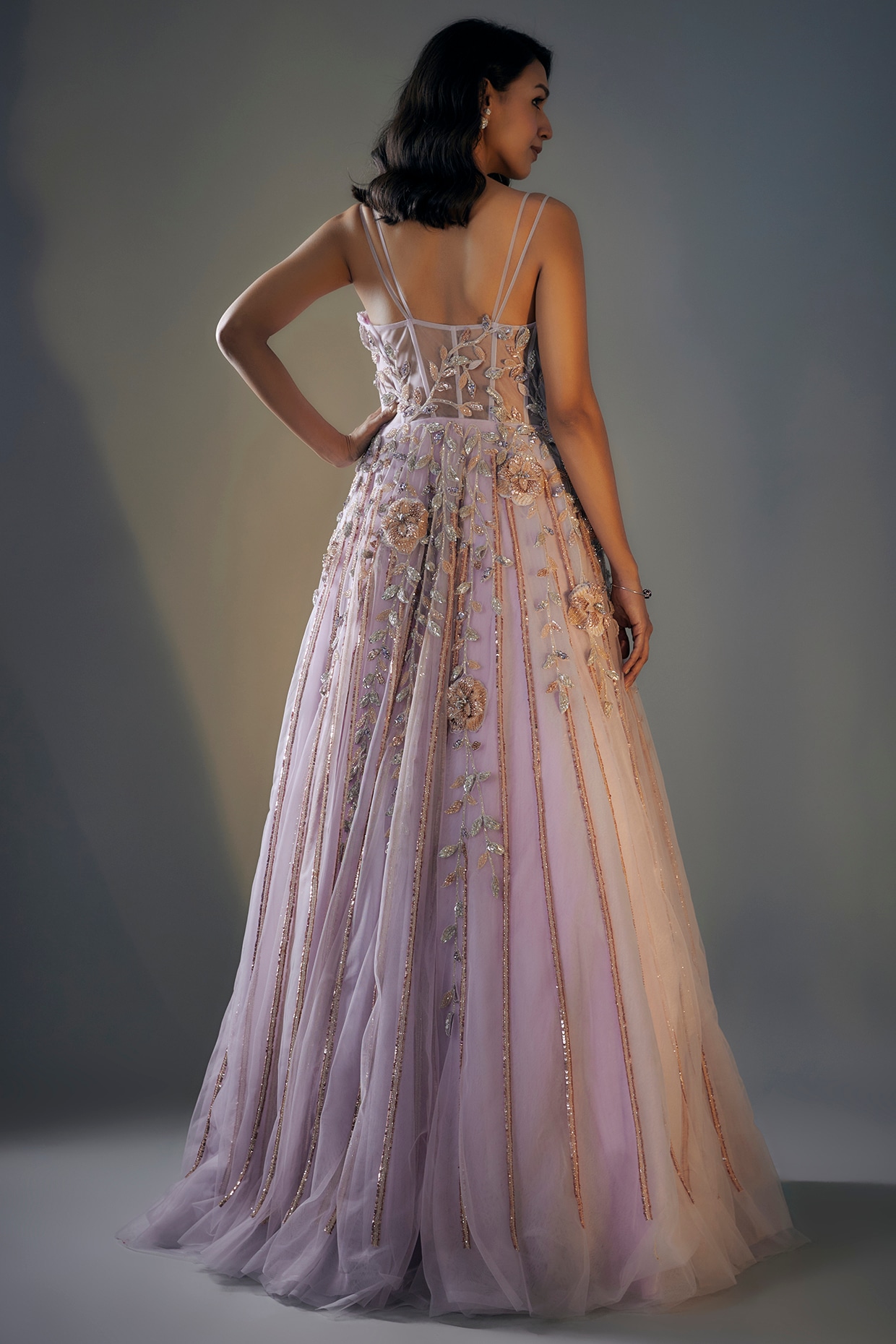 Embroidered store corset dress