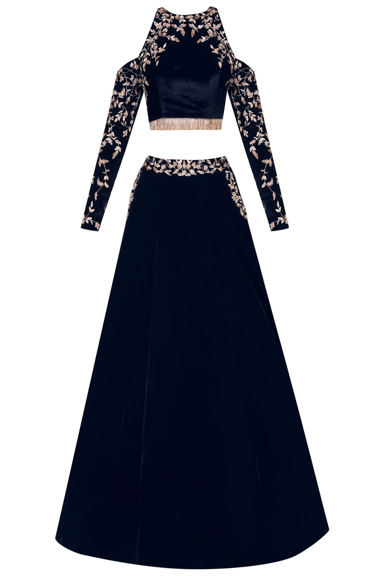 Skirt and velvet top cheap