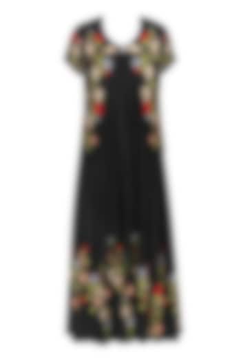 Black embroidered dress and jacket set available only at Pernia's Pop Up Shop.