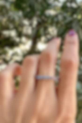 White Finish Multi-Colored Gemstone Ring In Sterling Silver by PRATA at Pernia's Pop Up Shop