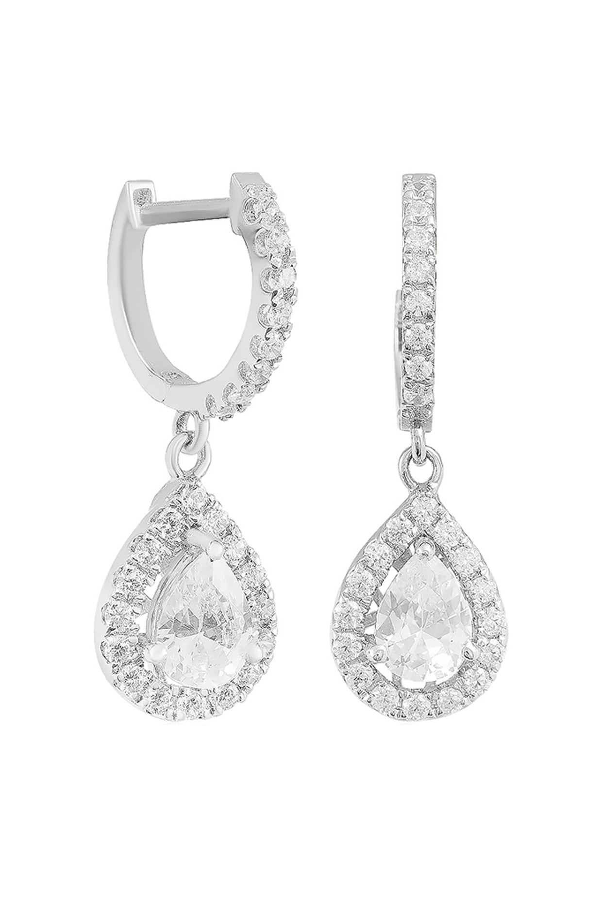 Rhodium deals earrings safe