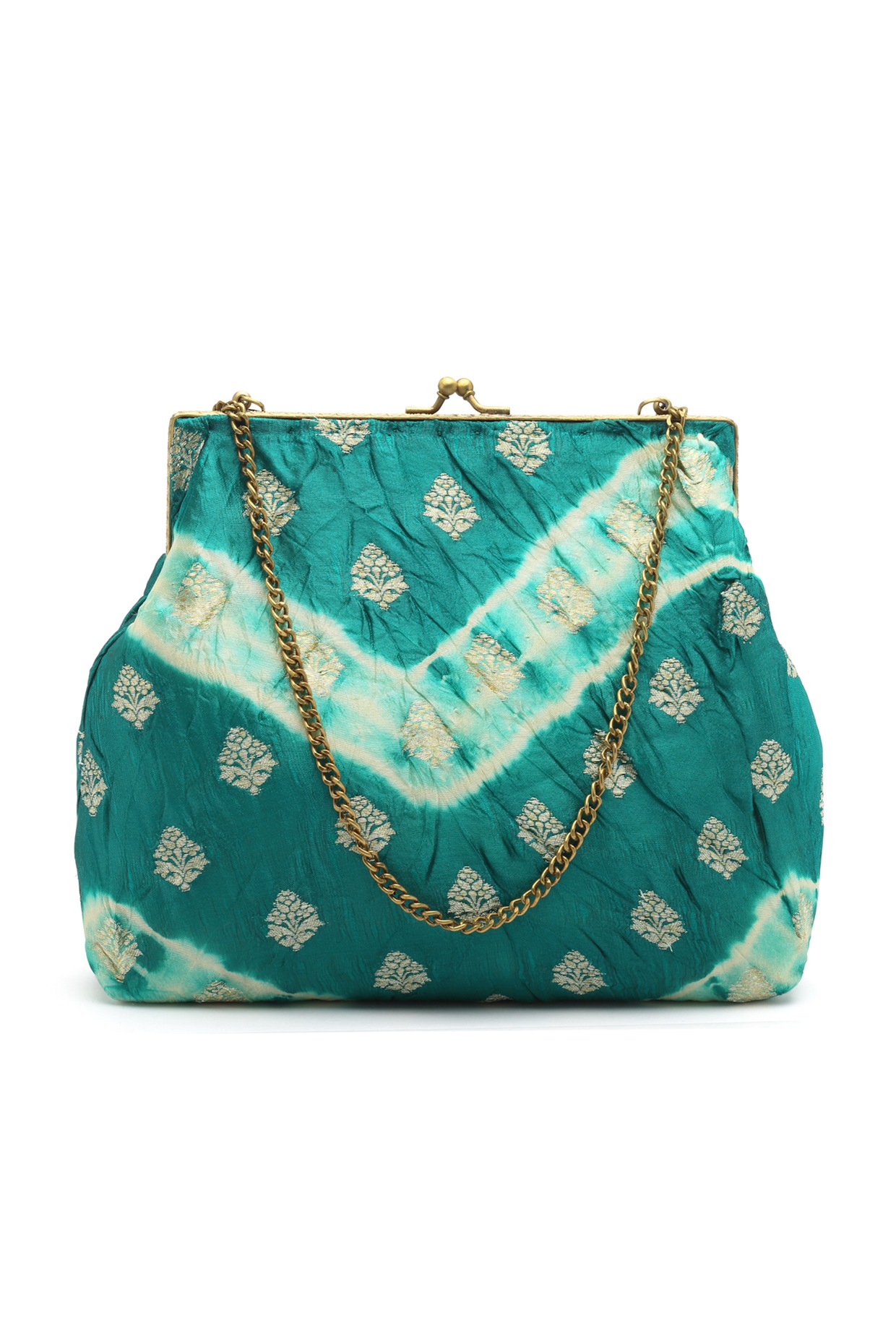 Buy Green Color Bags Ethnic Wear Printed Bandhani Potli-Green Accessories  for Girl Jollee