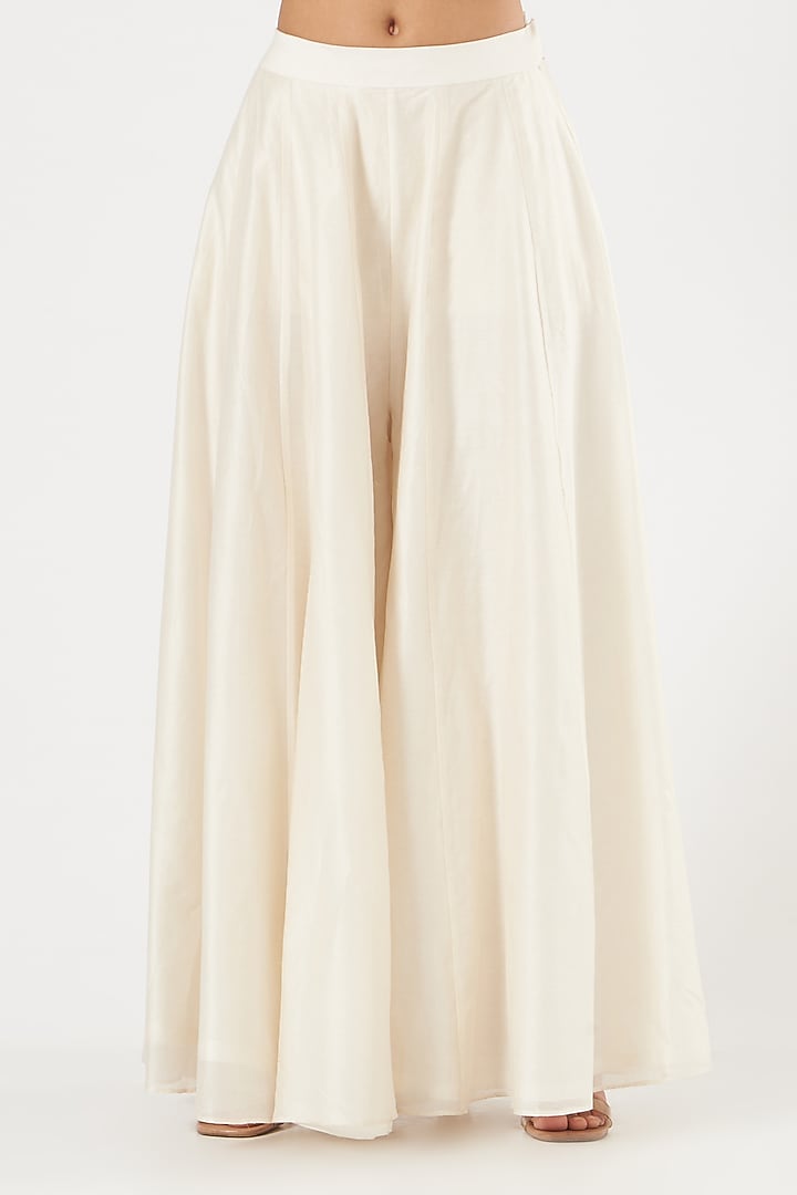 Beige Short Wedding Anarkali Set by PRATIBHA SULTANIA at Pernia's Pop Up Shop