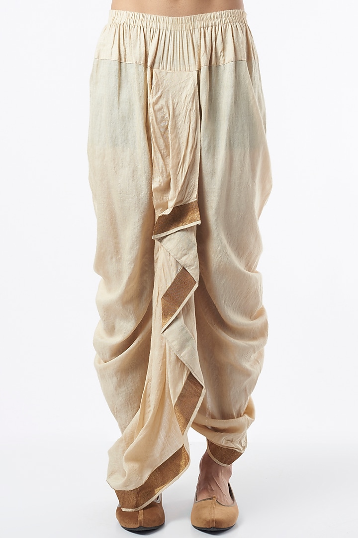 Ivory Cotton Kurta Set by Pranay Baidya Men at Pernia's Pop Up Shop