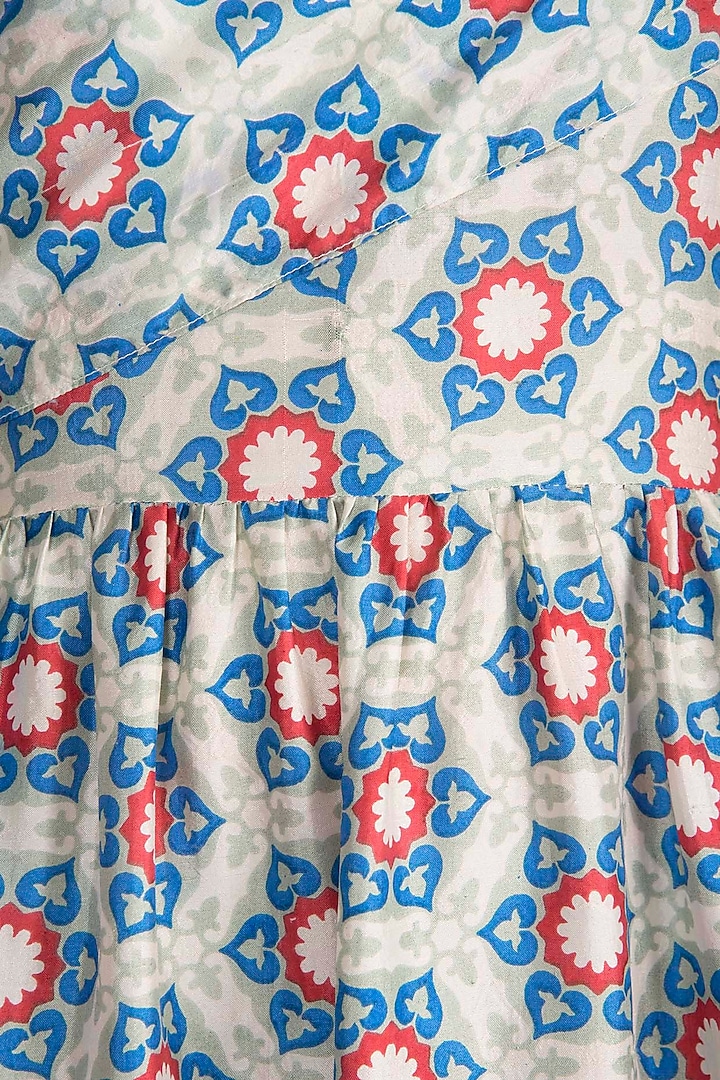 Multi Colored Printed One Shoulder Maxi Summer Dress by Pranay Baidya at Pernia's Pop Up Shop