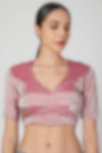 Pink Tissue Silk Blouse by Pranay Baidya at Pernia's Pop Up Shop