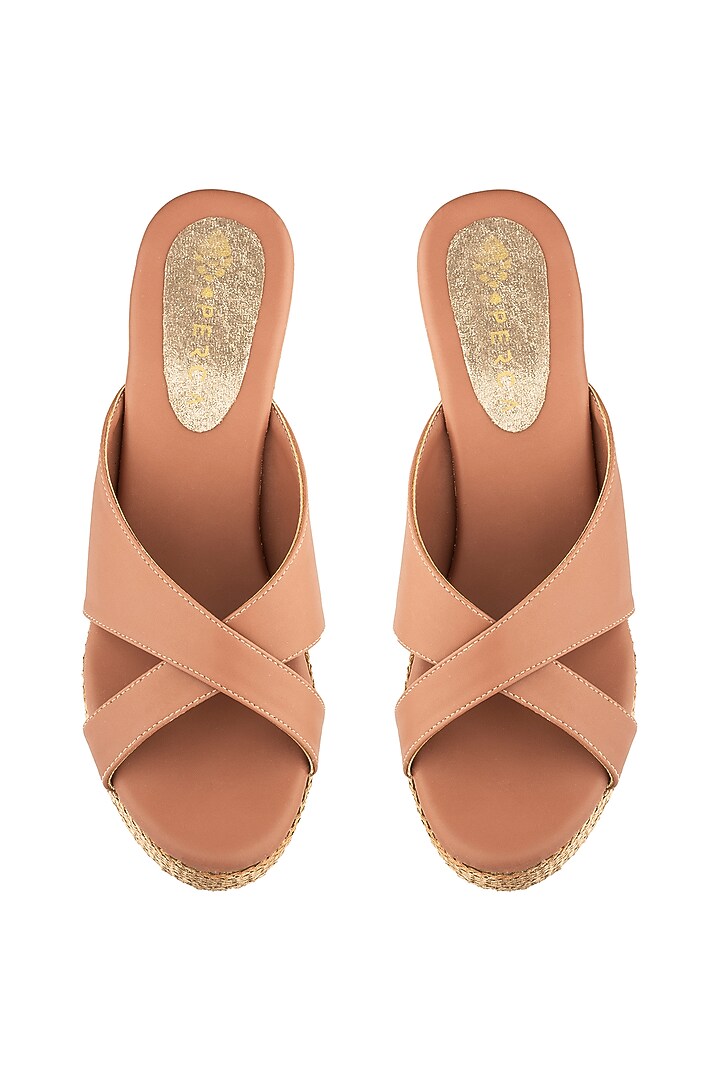 Pink Platform Wedges by Perca at Pernia's Pop Up Shop