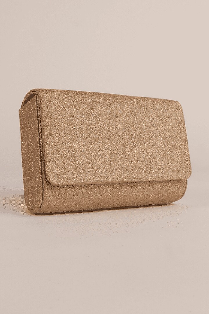 Gold Japanese Satin Clutch by Puro Cosa at Pernia's Pop Up Shop