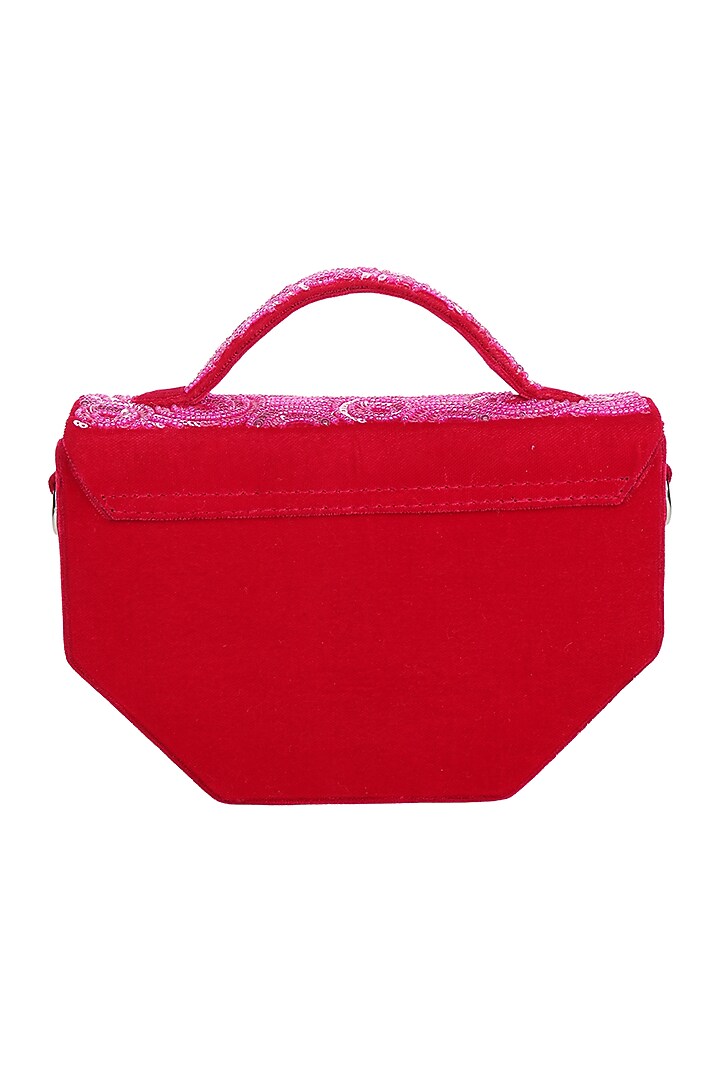 Rani Pink Embroidered Handbag by Puro Cosa at Pernia's Pop Up Shop