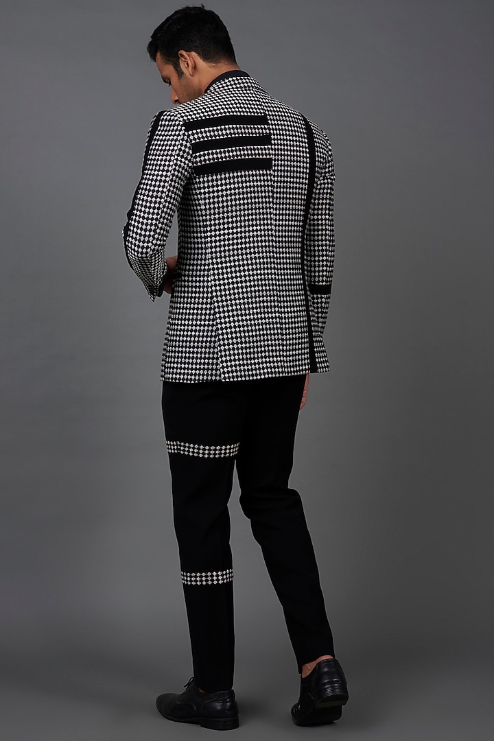 Black & White Jacquard Jacket Set by Prima Czar at Pernia's Pop Up Shop