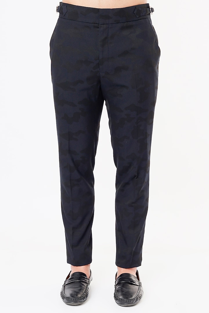 Cobalt Blue Wool Blazer Set by Prima Czar at Pernia's Pop Up Shop