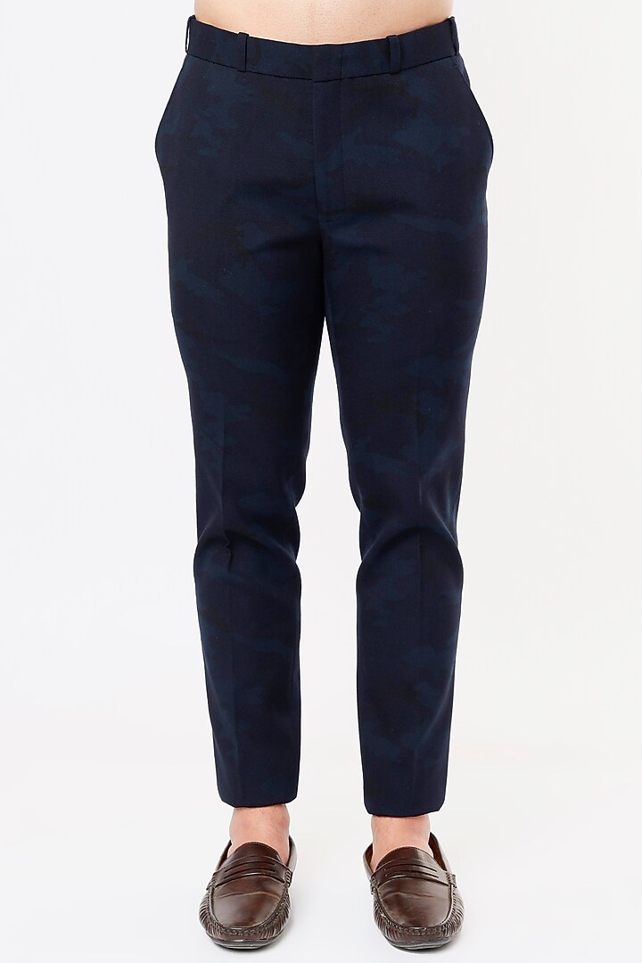 Blue Rayon Blazer Set by Prima Czar at Pernia's Pop Up Shop