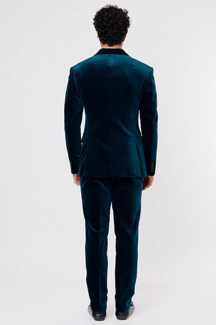 Cobalt Blue Cotton Blazer Set by Prima Czar at Pernia's Pop Up Shop