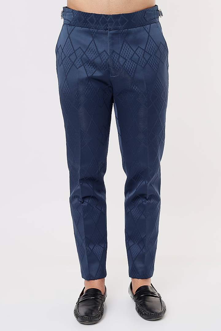 Cobalt Blue Rayon Blazer Set by Prima Czar at Pernia's Pop Up Shop