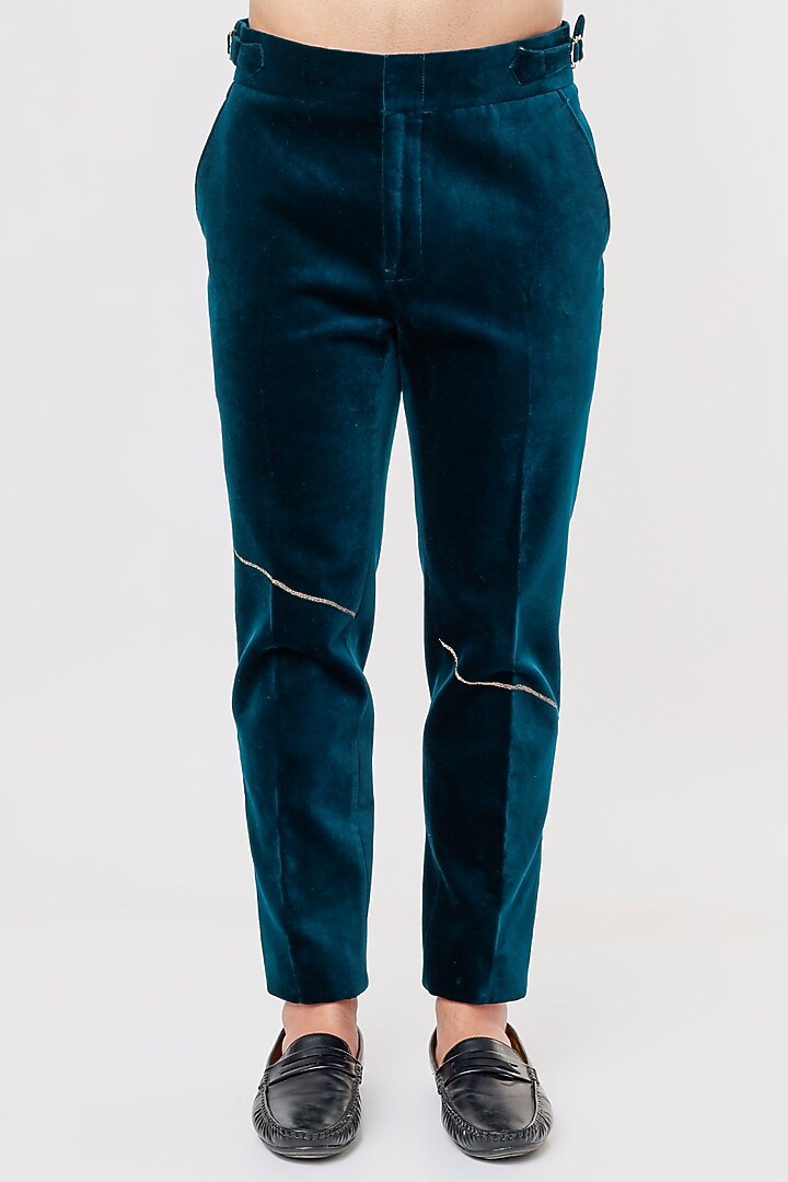 Cobalt Blue Cotton Blazer Set by Prima Czar at Pernia's Pop Up Shop