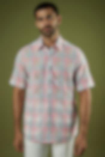 Multi-Colored Cotton Printed Shirt by Prima Czar