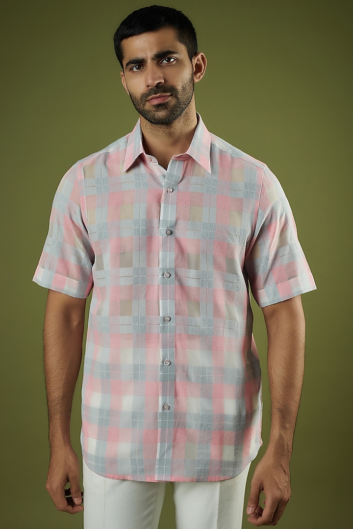 Multi-Colored Cotton Printed Shirt by Prima Czar