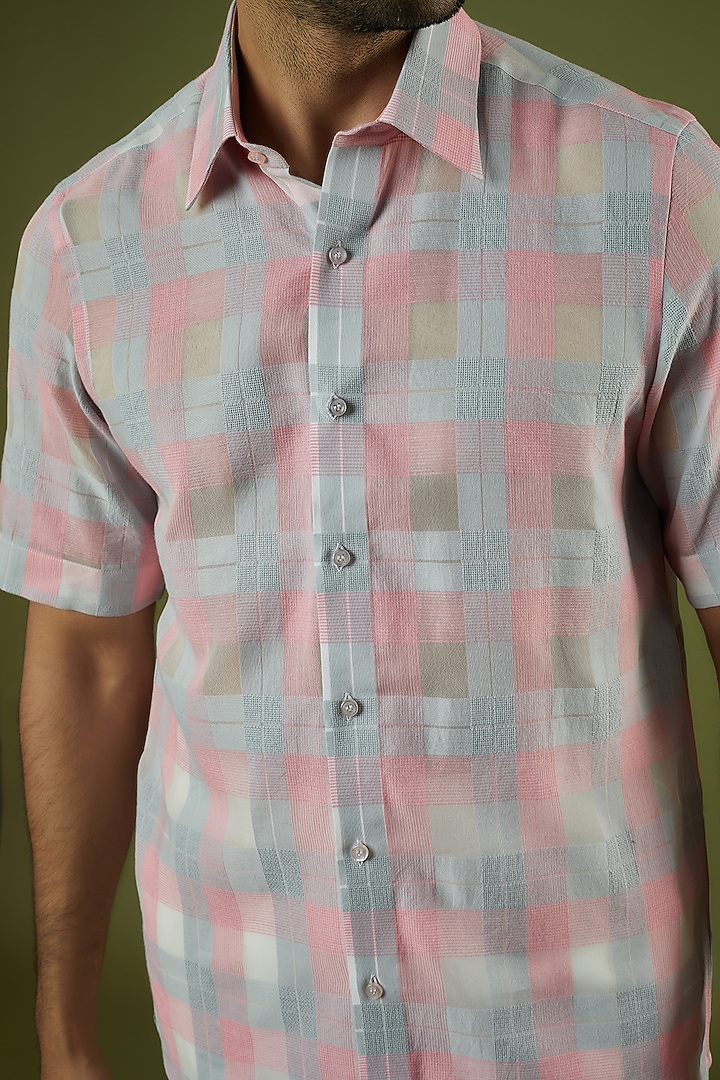 Multi-Colored Cotton Printed Party Wear Shirt by Prima Czar at Pernia's Pop Up Shop