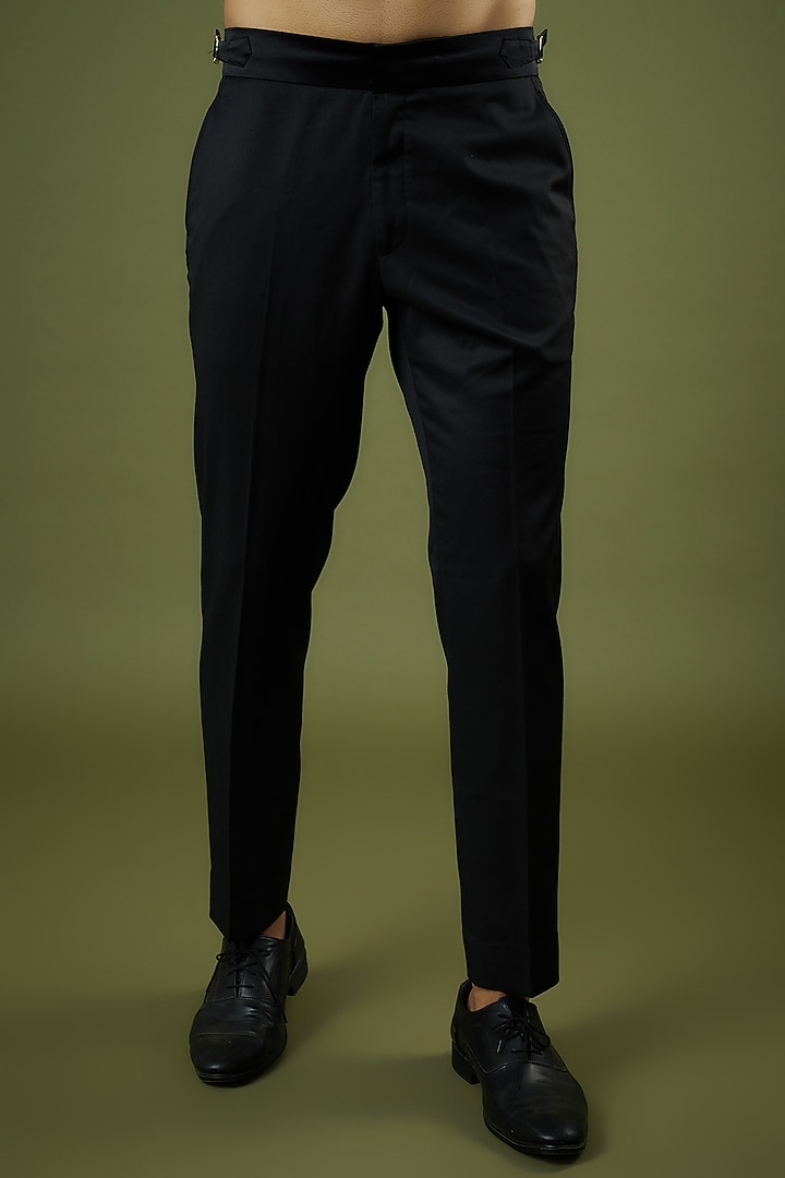 Black Knit Printed Tuxedo by Prima Czar at Pernia's Pop Up Shop