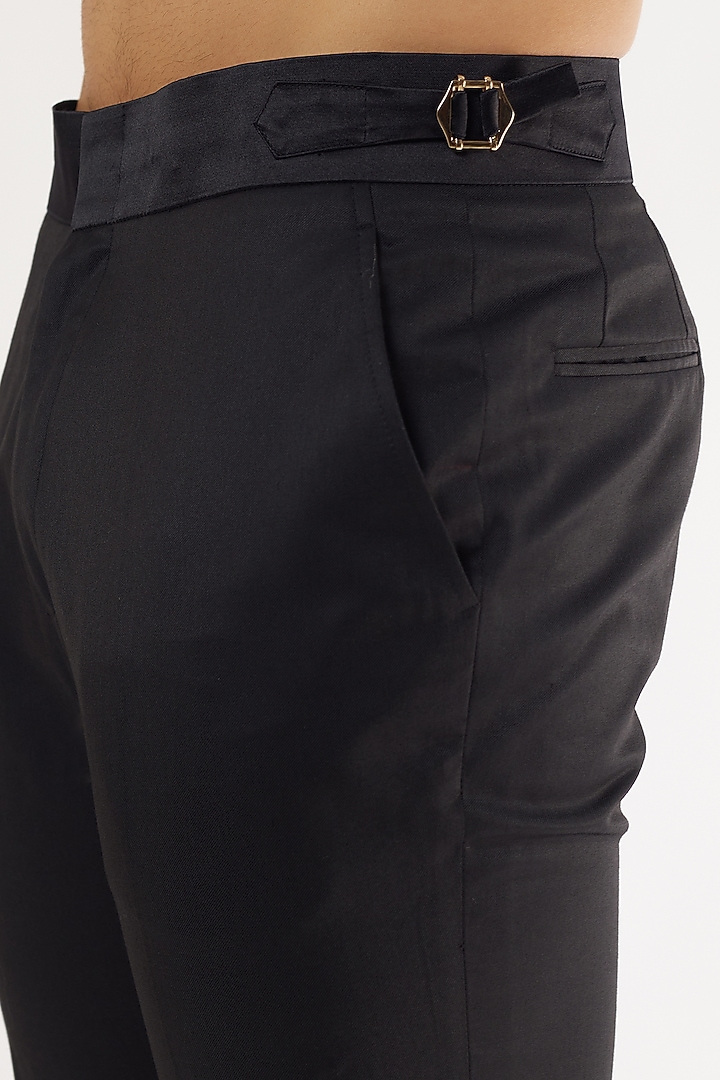 Black Wool Trousers by Prima Czar at Pernia's Pop Up Shop