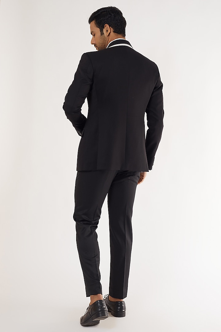 Black Wool Blazer by Prima Czar at Pernia's Pop Up Shop