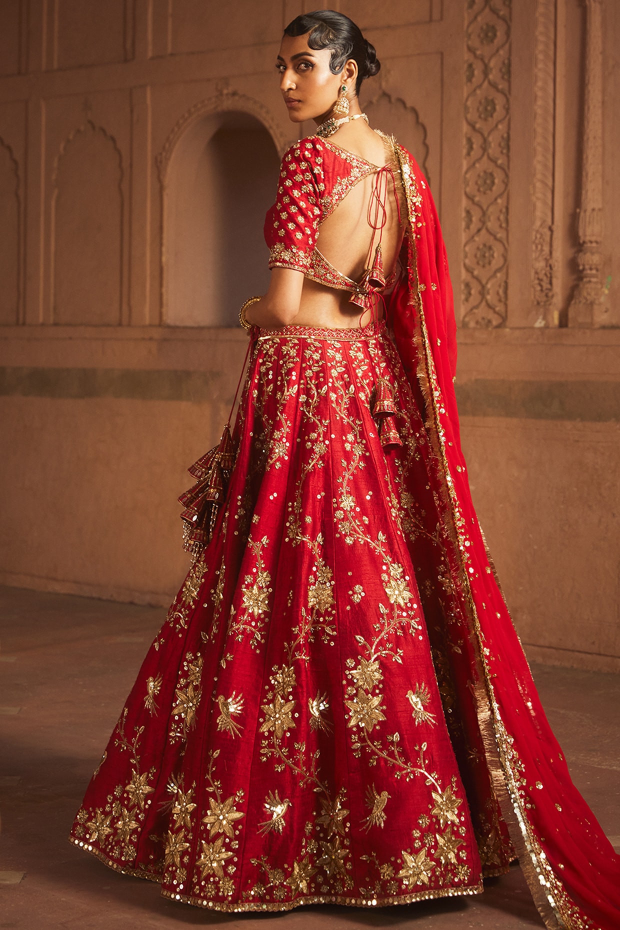 Red Bridal Expensive Lehenga Choli, this collection is velvet,