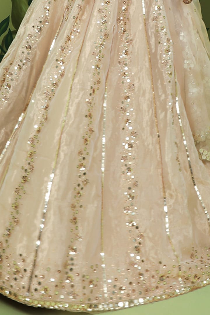 Gold Embroidered Wedding Lehenga Set by Prevasu at Pernia's Pop Up Shop