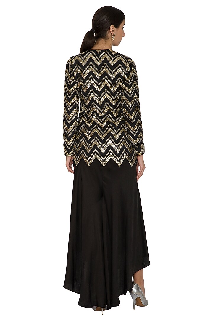 Crop Top, Palazzo Pants, Embroidered Jacket or Co-Ord Set