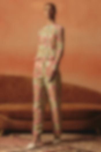 Multi-Colored Pure Crepe Digital Printed Shirt by POOJA RAJGARHIA GUPTA at Pernia's Pop Up Shop