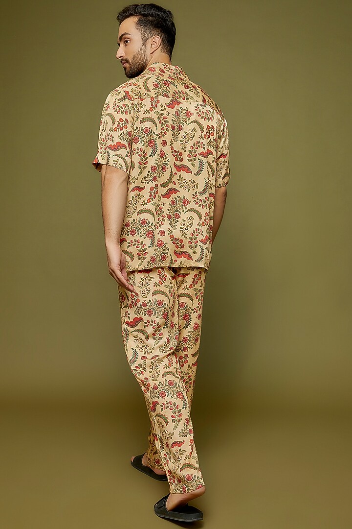 Multi-Colored Modal Printed Party Wear Shirt by PERTE DEGO at Pernia's Pop Up Shop